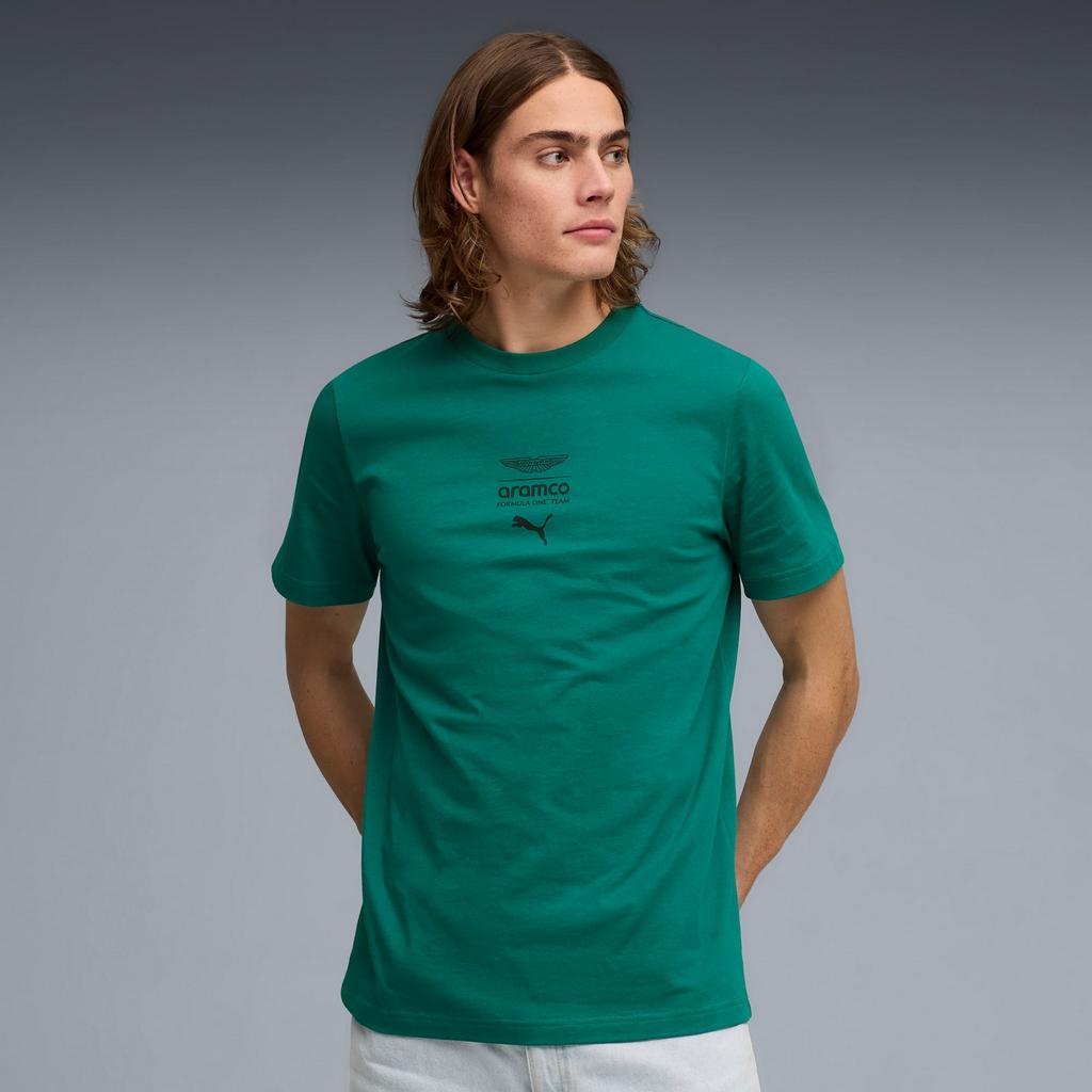 Puma AMF1 ESSENTIAL LOGO Men's T-shirt Green 63539304 R L