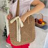 Yogodlns Eco Straw Shopping Bag For Women New Bohemian Beach Bag Large Capacity Shoulder Bag Trend Fashion Woven Handbag Tote