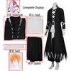 Anime BLEACH Kurosaki Ichigo Cosplay Kostým Japonská Manga Cosplay Černobílý Oblek Halloween Uniforma pro Hraní Rolí pro Muže