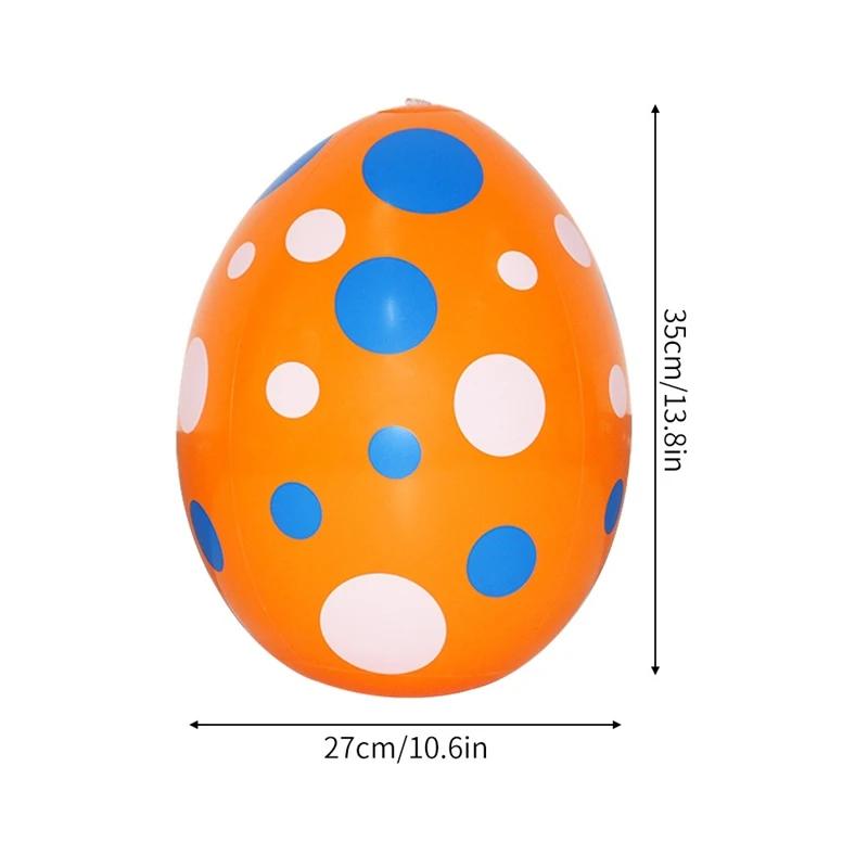 35x27cm Inflatable Easter Egg Decoration Big Colorful Blow Up Eggs for Outdoor Yard Garden Decor Holiday Party Supplies