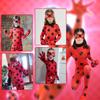 Miraculous Ladybug Costume for Kids, 4-5 Years, with Wig, Mask & Bag, Jumpsuit Style, Cosplay Outfit