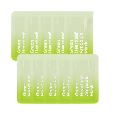 Green Heartleaf Ampoule Mask Sheet 10P