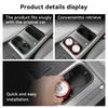 For BYD ATTO3 ATTO 3 YUAN PLUS 2026 2026 Center Water Cup Holder Storage Box Shock-Absorbing Car Accessories Black 2Pcs