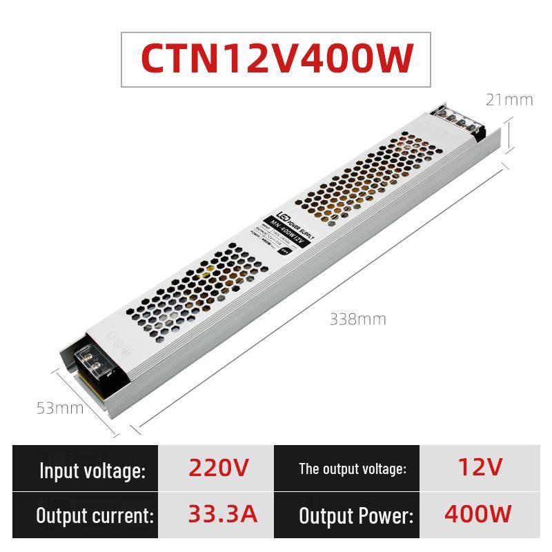 Ultra-Thin 12V DC To 24V LED Strip Power Supply