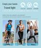 Adjustable Elastic Waist Pack with Water Bottle Holder and Phone Pocket