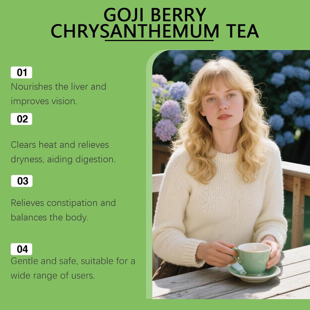 Moisturizing Qi Ju Combination Tea, Herbal Tea Supports Intestinal Environment & Overall Body Balance