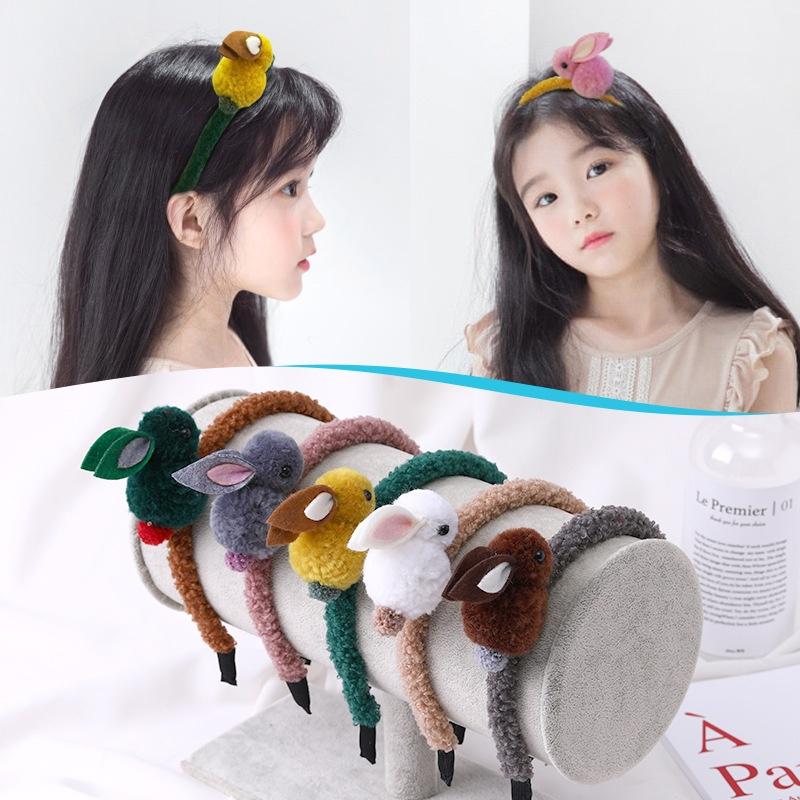 Buy Lovely Plush Rabbit Style Hair Hoop for Kids Girls Hair Accessories ...