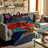 Cartoon D-Dog M-Man Throw  High-Density Short Plush Blanket Soft Skin-Friendly For Sofa Nap Air-Conditioned Room