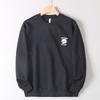 American-Style Casual Indian Embroidered Round-Neck Pullover Sweatshirt, Export Surplus Vintage Loose Long-Sleeve Jacket for Men