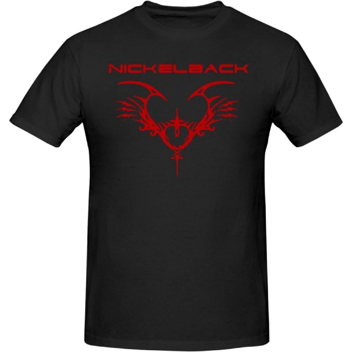 

JOISOMI Men s T-Shirt Nickelback Short Sleeve T-Shirt for Men Loose Fit Workout Shirts XXXXXL чорний
