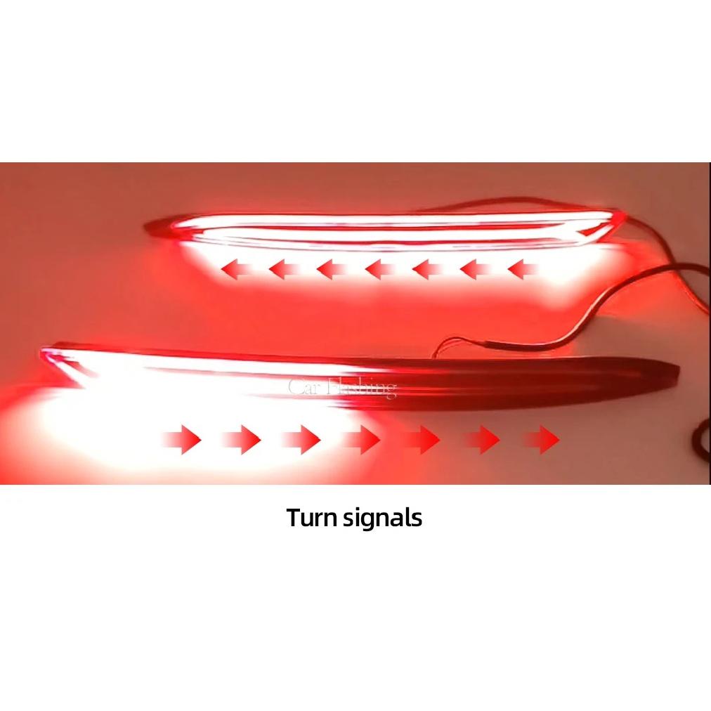 For Geely Coolray Proton X50 2018 2019 2020 2021 LED Rear Bumper Reflector Light Car Turn Signal Tail Light Brake Warning Lamp