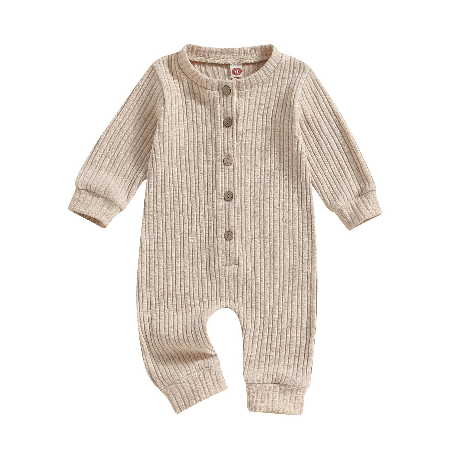 

Комбинезон Генри для малышей, однотонный комбинезон с длинными рукавами, 3 мес, 6, 9, 12, 18 месяцев, штаны для новорожденных, милая осенняя одежда 0-3 Months