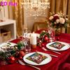 20pcs Disposable Napkins with The Elderly and Elk Pattern Print for Wedding,Parties,and Daily Use for Thanksgiving Fall Christmas Table Decoration