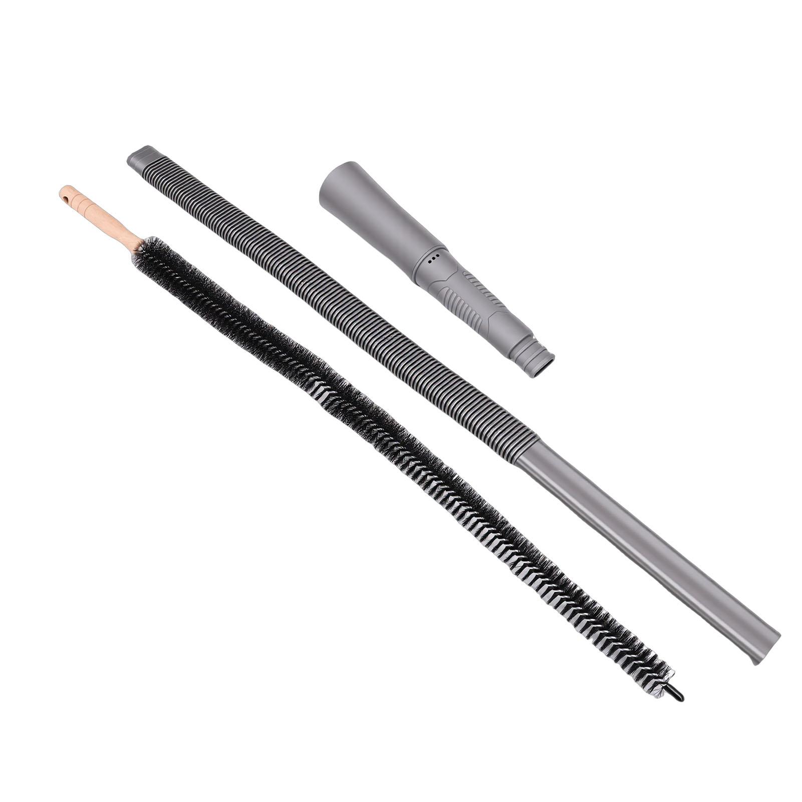 

Dryer Vent Cleaner Kit Lint Removal Brush Flexible Hose and Attachment for Home Drying Machine Grey