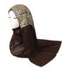 Long Islamic Turban Silk Women Headscarf Fashion Sequin Wraps Shawl  Female