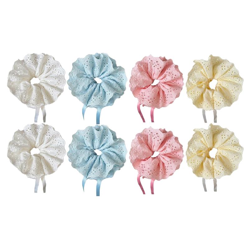 Lace Drawstring Hair Ring Women Big Size High-end Feel Versatile Sweet Hair Accessories