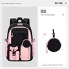 Cross-Border E-Commerce Stylish 3-Piece Large-Capacity Backpack Set for Primary & Junior High School Girls