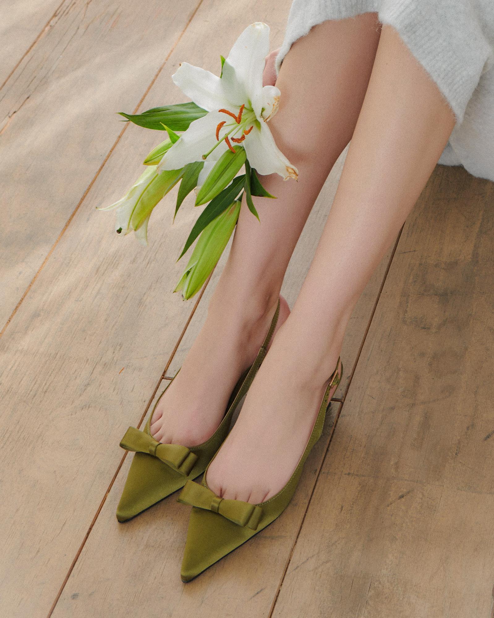Tagtraume Connie Ribbon Slingback Pumps (Type