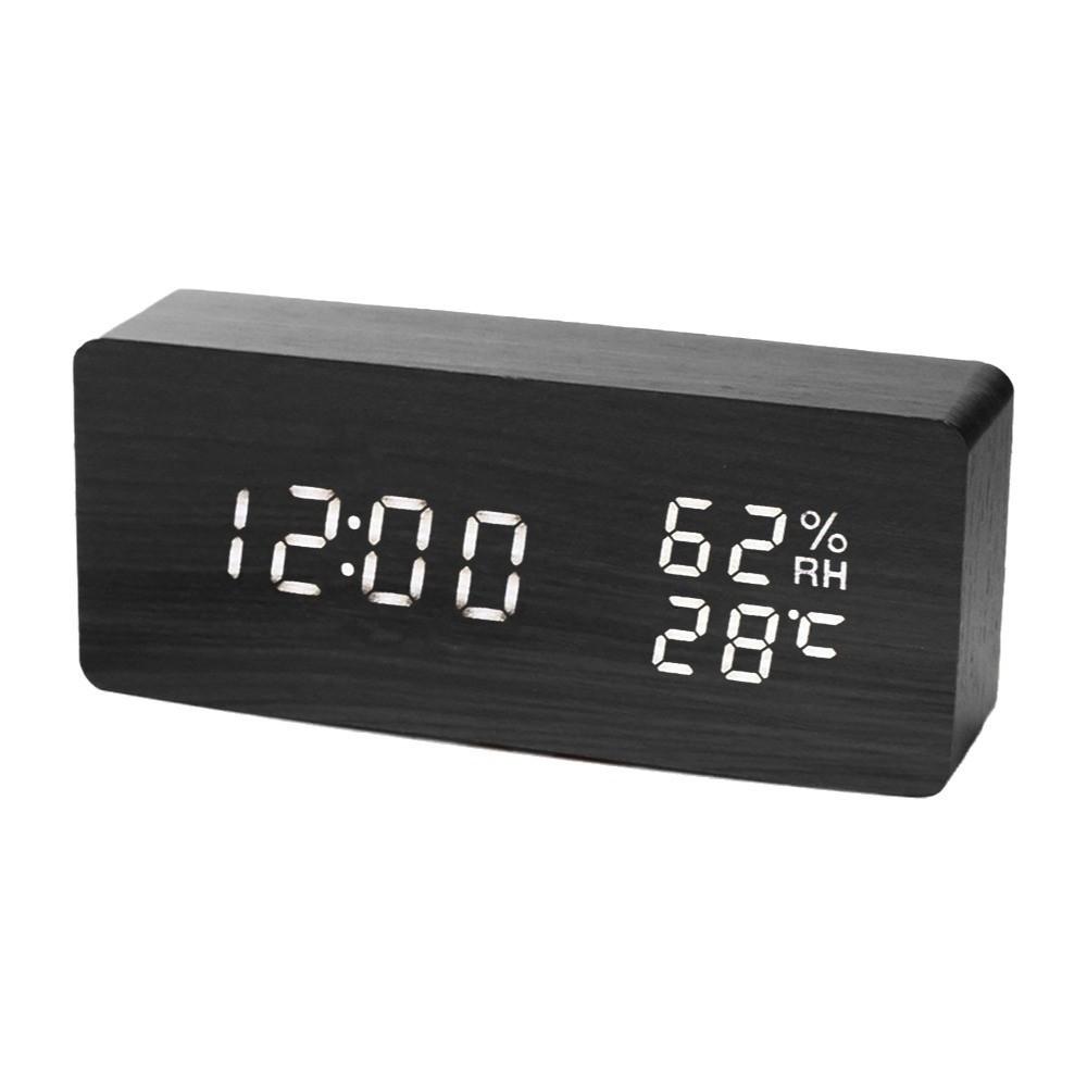 Reminder Digital Alarm Clock Large Display Table Clock LED Digital Clock Temperature Display