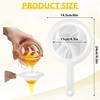 2 Pieces Ultra Fine Mesh Strainer Nylon Food Juice Strainer Yogurt Mesh Sieve Plastic Mesh Colander with Handle Mini Brine Shrim