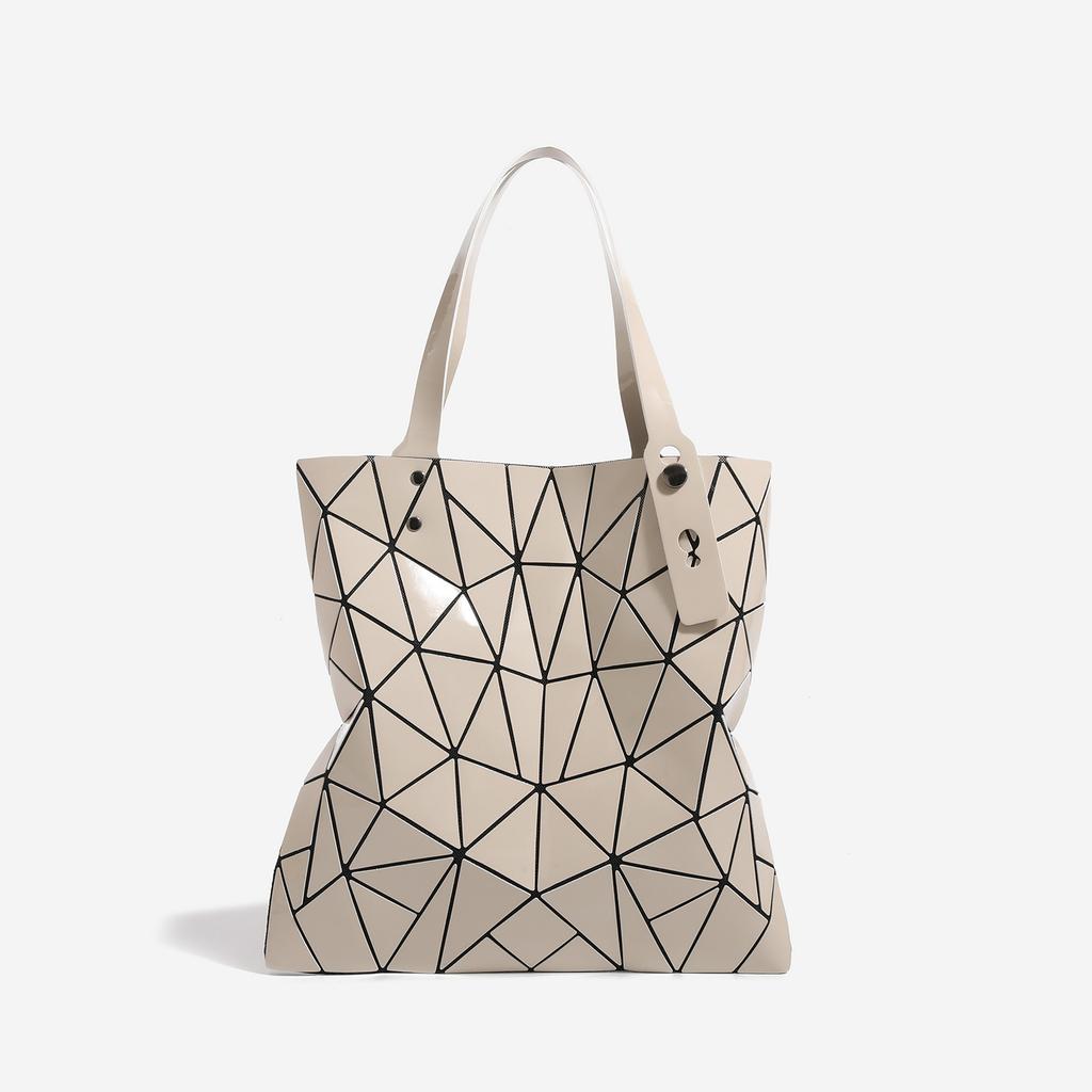 Borsa a Spalla Singola Geometrica a Forma di Diamante, Grande Capacità, alla Moda