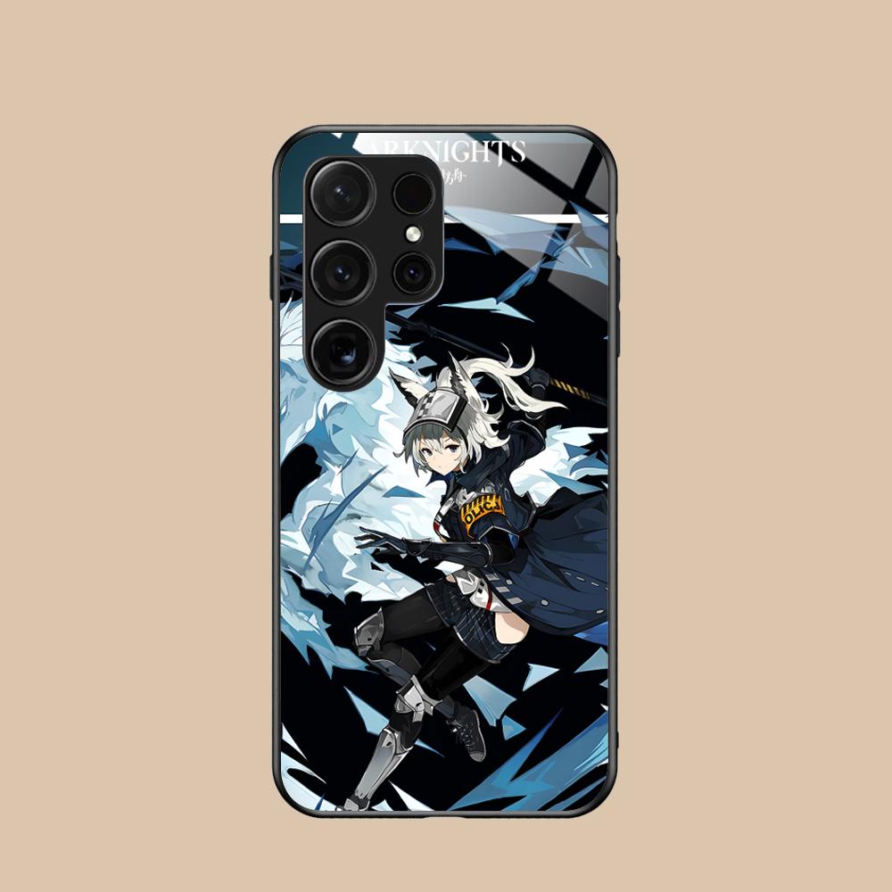 Arknights Grani Glas-Handyhülle für Samsung Galaxy A56 55 54 53 52 51 36 35 34 23 16 15 5G, farbenfrohe Hülle