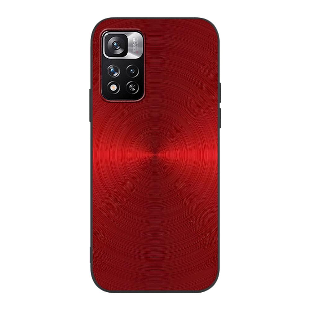 Metal Texture Luxury Case for Xiaomi Redmi Note 11 10S 8T 10 12 Pro Plus 11T 8 9 11E 11S 5 Pro 9S 7 Soft TPU Black Phone Cover