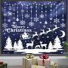 2025 Christmas Snowflake & Reindeer Window Stickers for Festival Decor