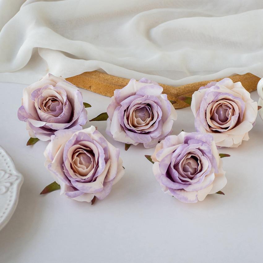 Artificial Flowers Silk Rose Wedding Bridal Bouquet Home Room Table Yard Outdoor Garden Festival Wreath Wall DIY Gifts Candy Box