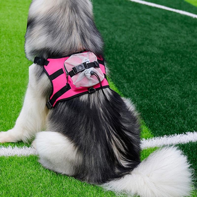 Dog Vest Adjustable Training Harness for Large Medium Dogs Backpack Strong Heavy Duty Harness Soft Handle