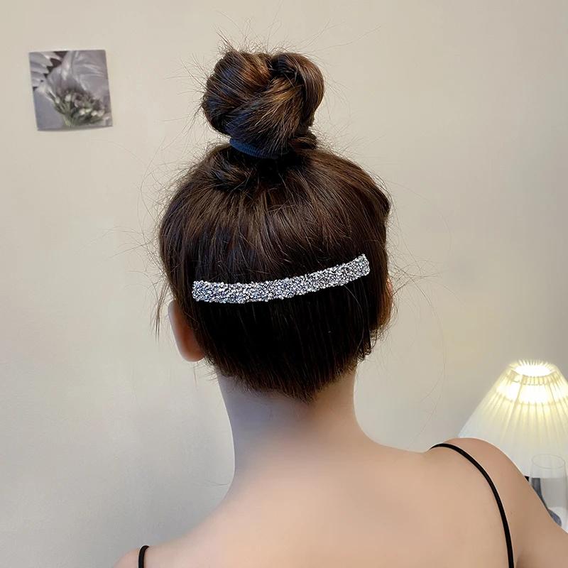 Nové hřebeny do vlasů Plastová sponka do vlasů Elegantní dámská móda Kamínkové sponky do vlasů Hřebeny na drdol Dívčí vlasové doplňky