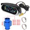 2 In 1 LCD Digital Car Truck Gauge Water Temp Meter Voltmeter with 1/8 NPT Temp Sensor 12V 24V Universal Auto Accessories