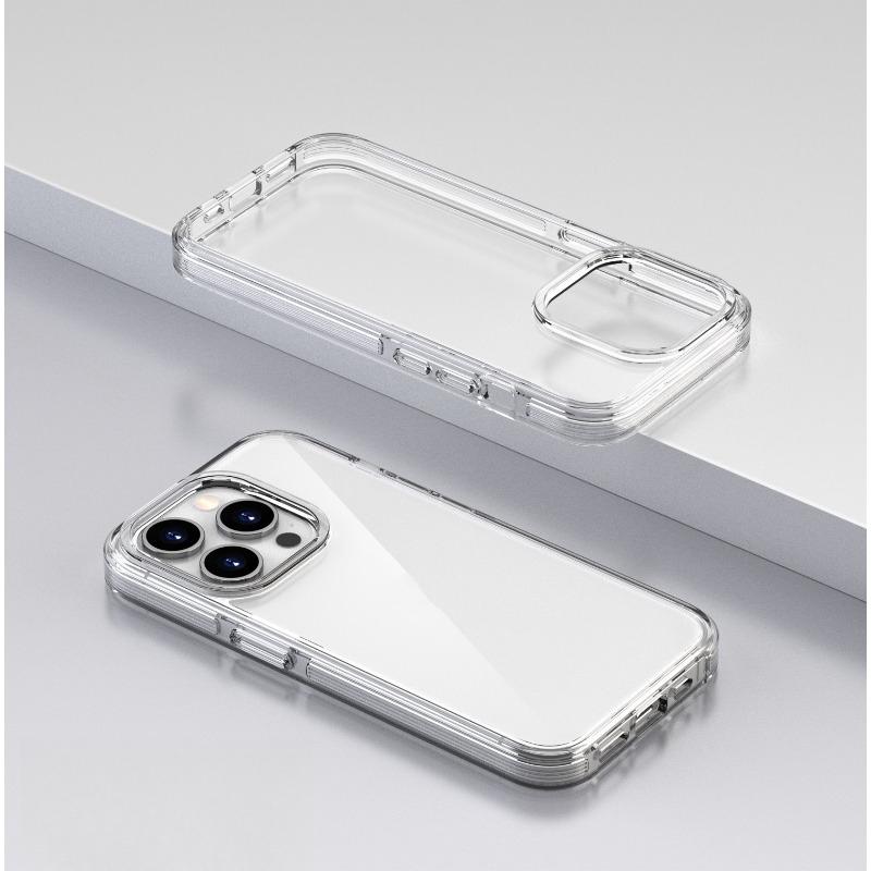 Double-layer Color Frame Suitable for IPhone16 Transparent Mobile Phone Case Apple 15 ProMax Creative Anti-fall 14 Protective Case