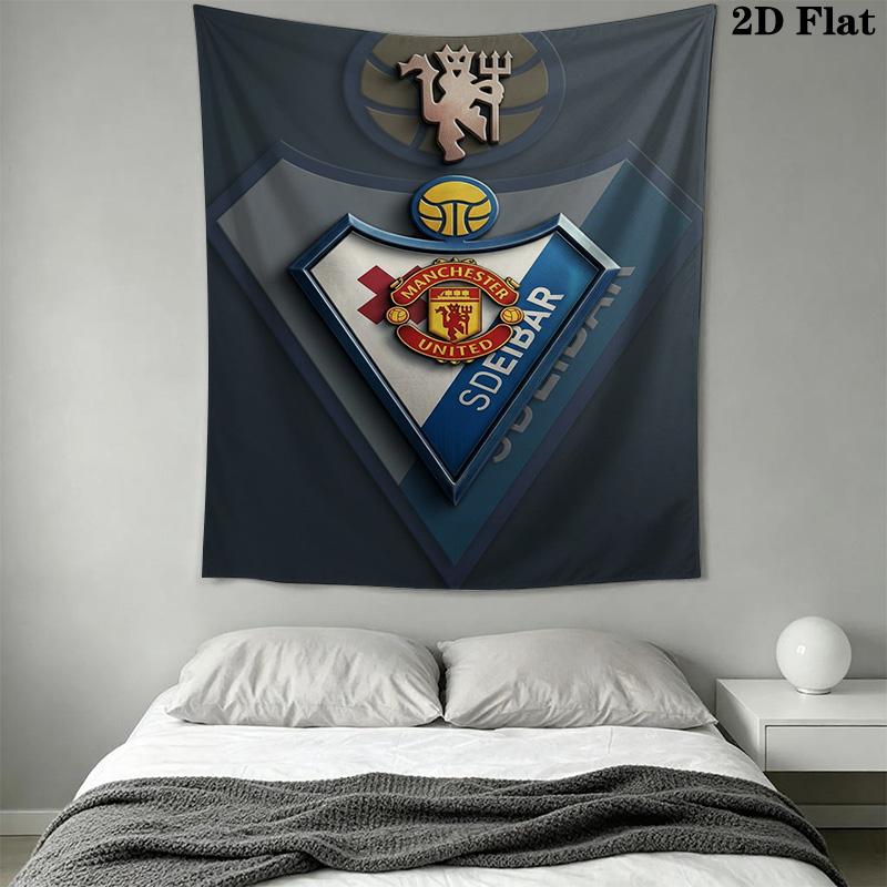 Manchester Football Club Crest Bedding 1 Duvet Cover 2 Pillowcase Without Core Soft And Comfortable Christmas Birthday Gift Bedding Set