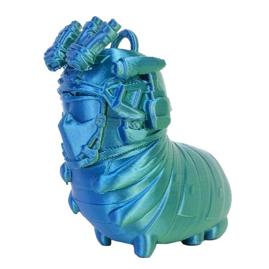 

Worm Pendant 3D Printed Funny Caterpillar Charm for Purses Backpacks Cute Insect Accessory for Kids Adults Game Lovers