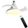 Portable Hanging Fan with LED Light Remote Control Cordless Fan Electric Silent Ceiling Fan for Dining Room Bedroom Living Room