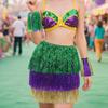 Accessoires de Costume Mardi Gras Franges Jupe Jambières Manchettes Costume Cosplay Halloween pour Carnaval Mascarades