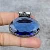 London Blue Topaz Gemstone Handmade 925 Steling Silver Pendant 1.46" M-241