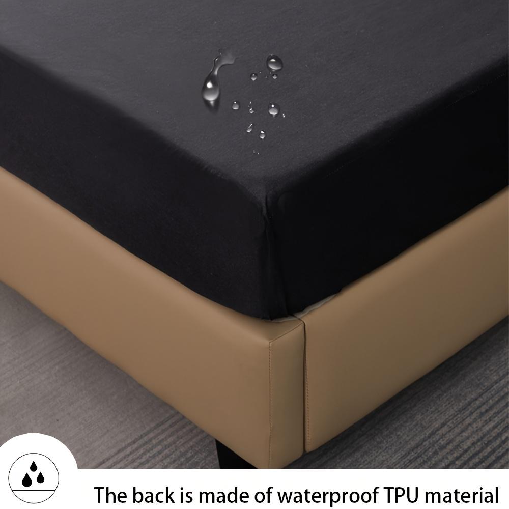 1pc Soft Waterproof Mattress Protector - Breathable All-Season Bed Cover, 360° Deep Pocket Non-Slip Fit, Machine Washable & Easy