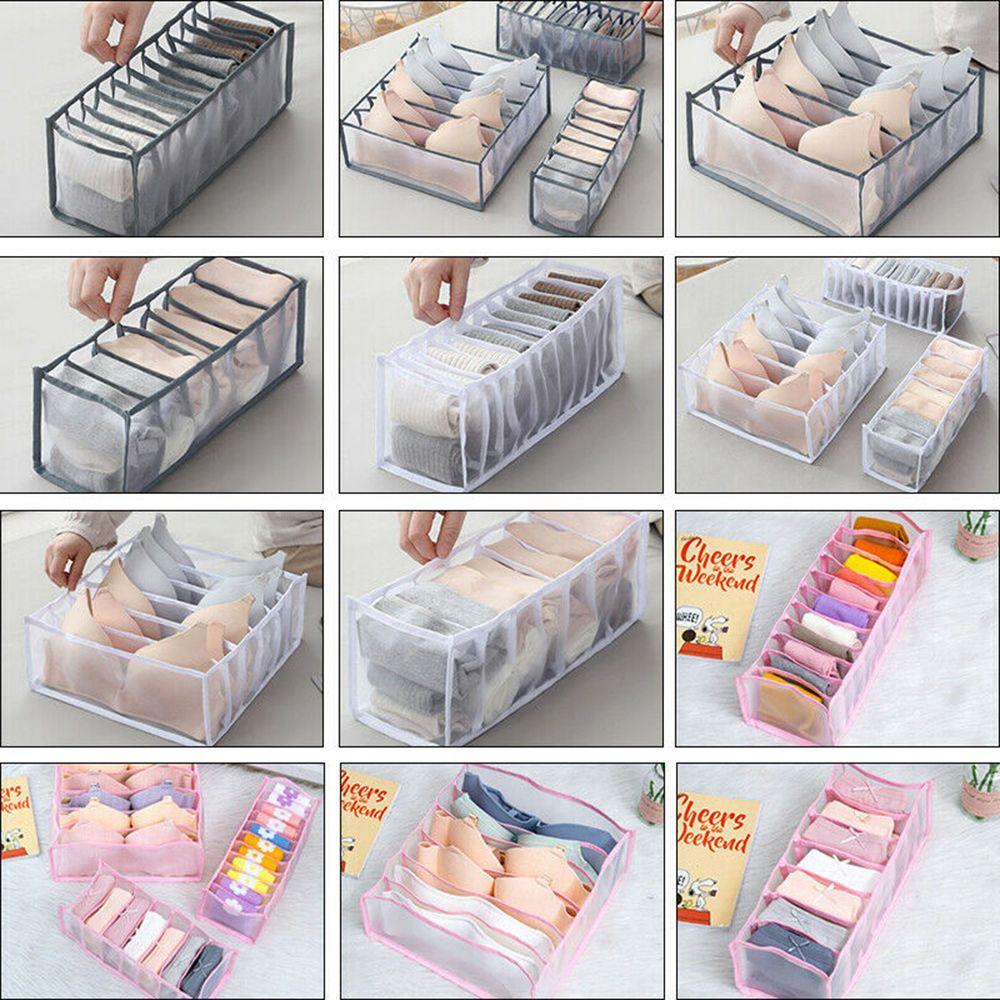 

Ящик для дома и жизни, моющийся органайзер для шкафа, ящик для хранения нижнего белья, чехол для бюстгальтера, сумка для хранения носков