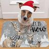 1Pcs Anti Fatigue Kitchen Rugs Christmas Gray Elk Print Waterproof Non-Slip Thick Cushioned Kitchen Mat Heavy Duty Comfort Standing Mat for Kitchen