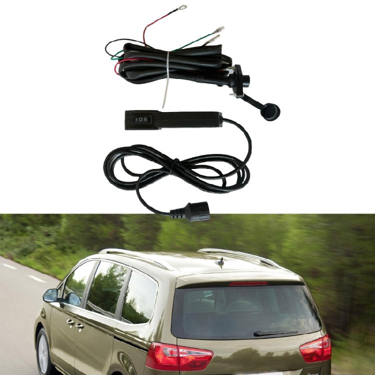 Weatherproof ATV Winch Remote Control Kit 12V Manual Handheld Switches 3 Prong Female Plug Suitable for Outdoor Vehicles