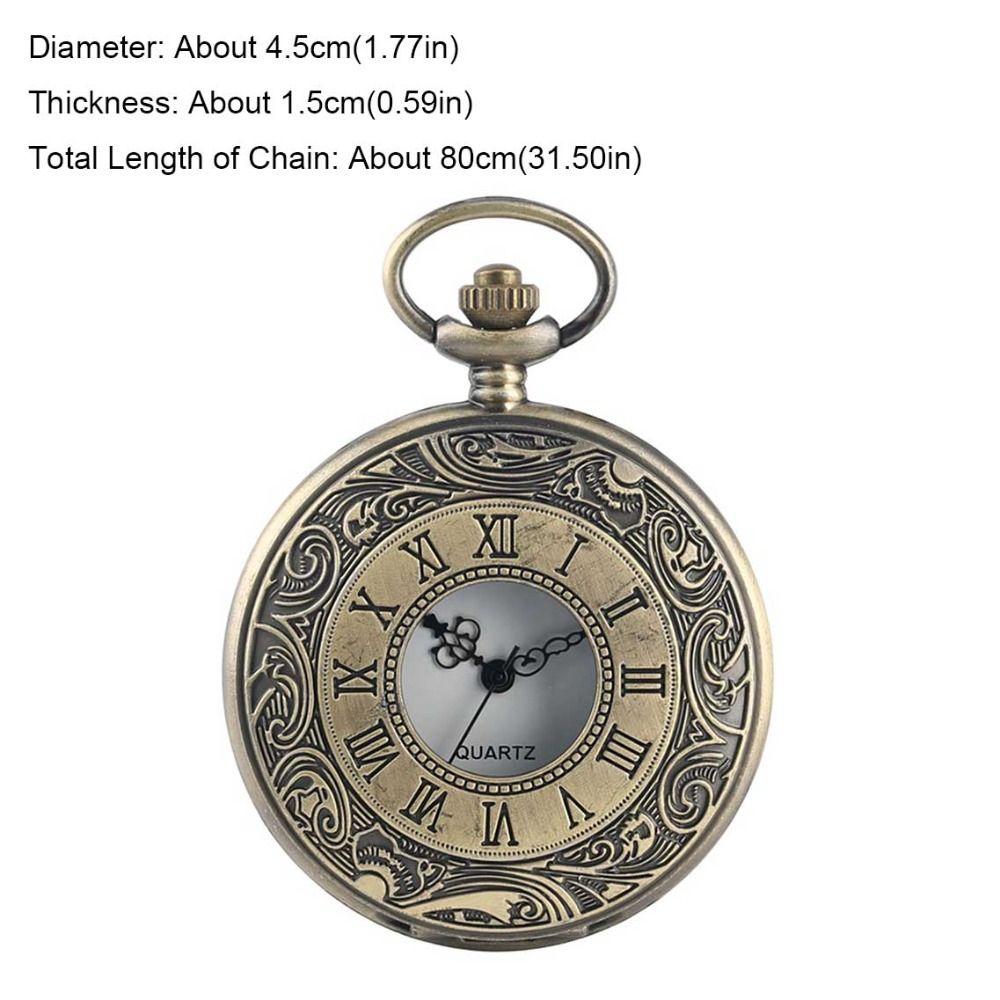 Steampunk Pocket Watch Quartz Movement Pocket Watch Pendant Chain Watches Best Gift