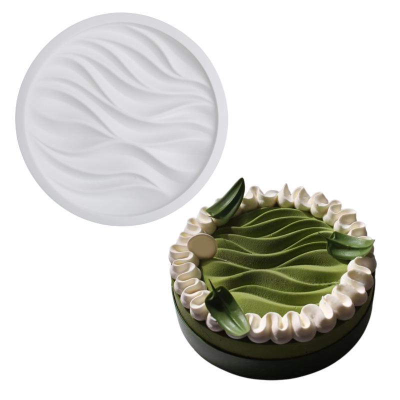 Shen Hong 2-Tier Round Wave Silicone Mold for Cakes and French Desserts