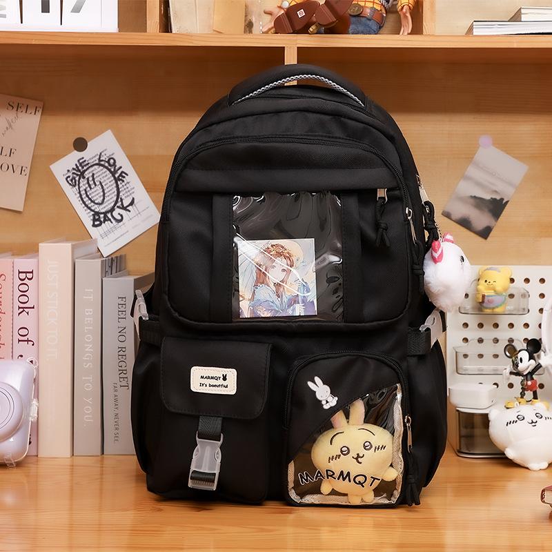 New high-value college style, fresh and sweet candy color, light backpack for junior high school students