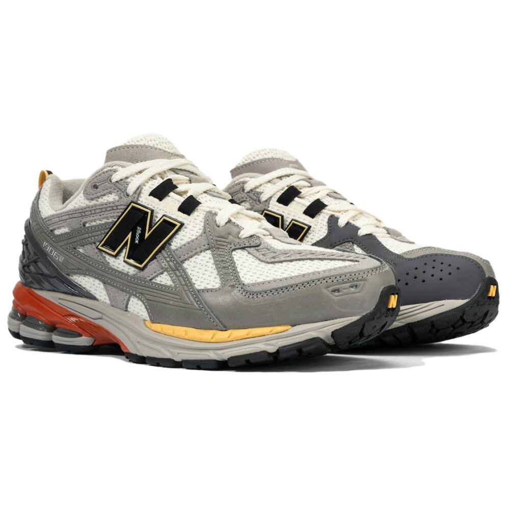 The Whitaker Group X New Balance 1906U Willful Bias Pack - Sand Dune Unisex Sneakers Grey Washed-Amber Team-Red M1906NG1