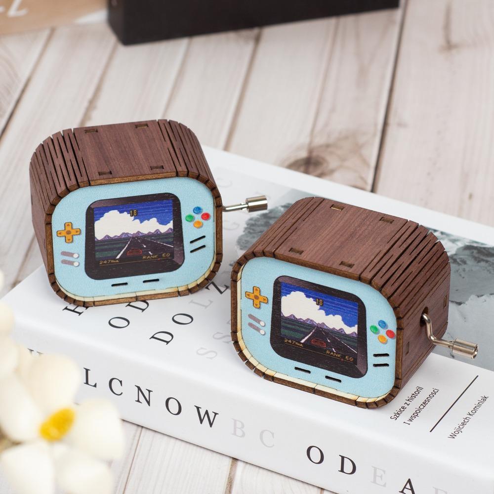 

Musical Wooden Vintage Music Box Retro Creative Music Box Crafts Home Decor style 2