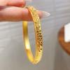 Holographic Starry Golden Bangles Fish Scale Pattern Shiny Cuff  Engagement Ceremony