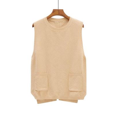 Vest for Women Winter Sleeveless Tops Knitted Sweater Vest Oversize Thickened Casual Vest