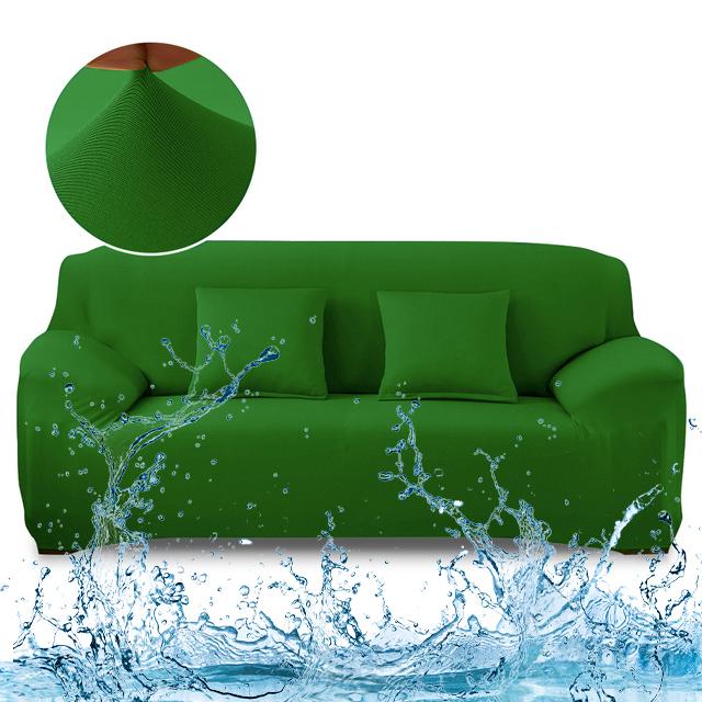 Waterproof Elastic Sofa Covers L Shaped Corner Armchair Slipcovers Solid Colour Living Room Protector